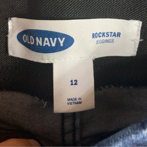 Old Navy Women’s Rockstar Jeggings Size 12 Dark Wash Casual  Pull On Stretch - Picture 3 of 8